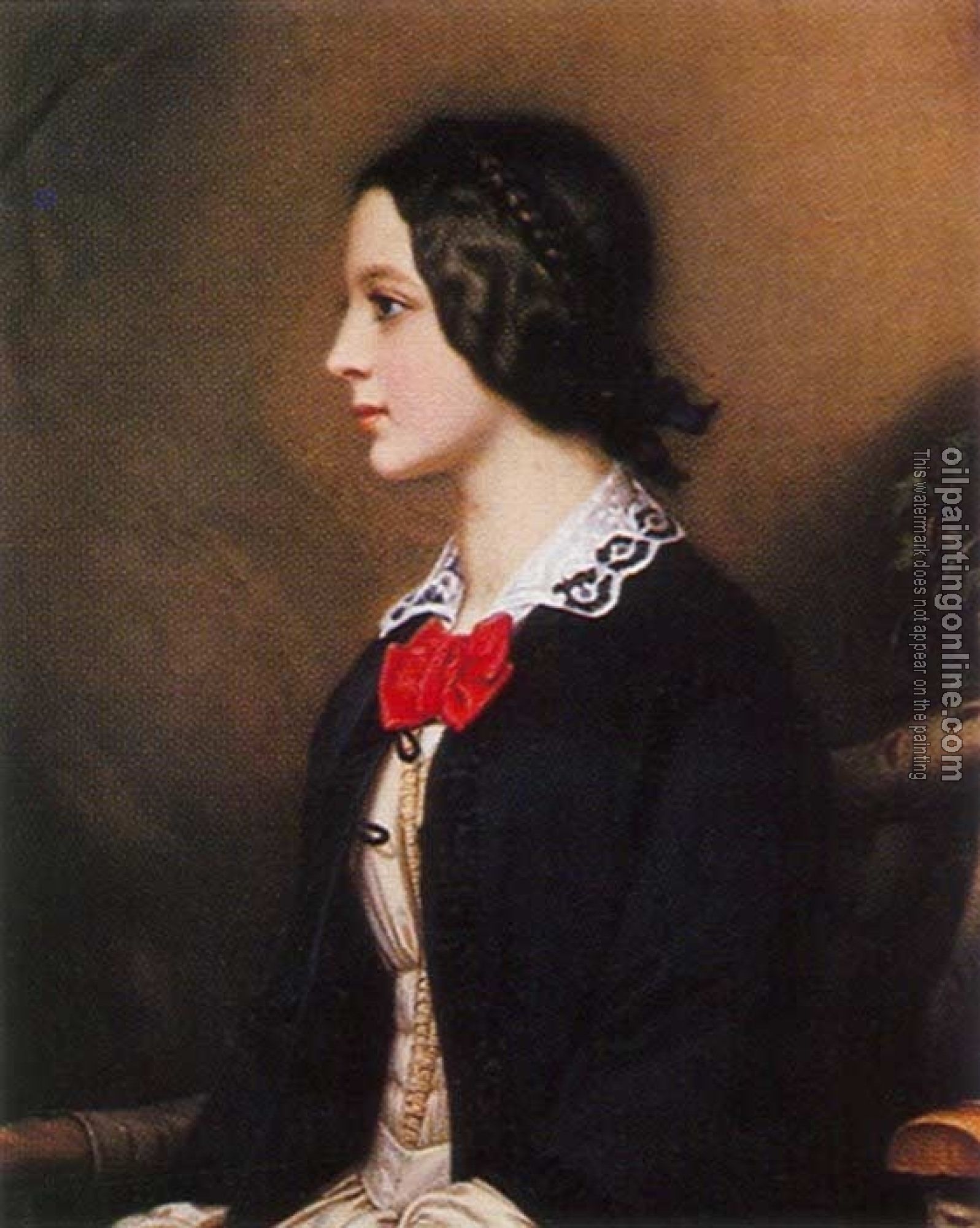 Stieler, Joseph Karl - Portrait of Marie Dietsch